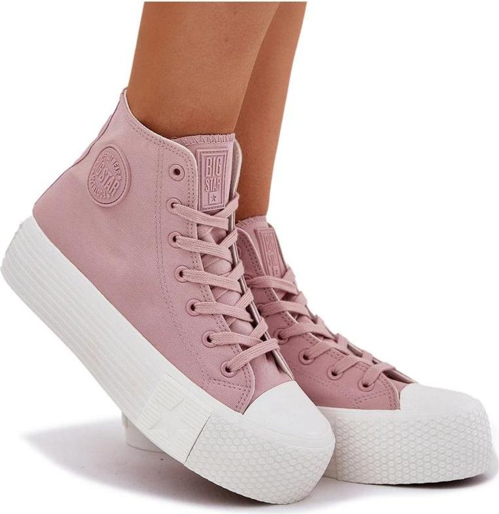 Damen Sneaker Auf Plattform Big Star RR274739 Rosa 38