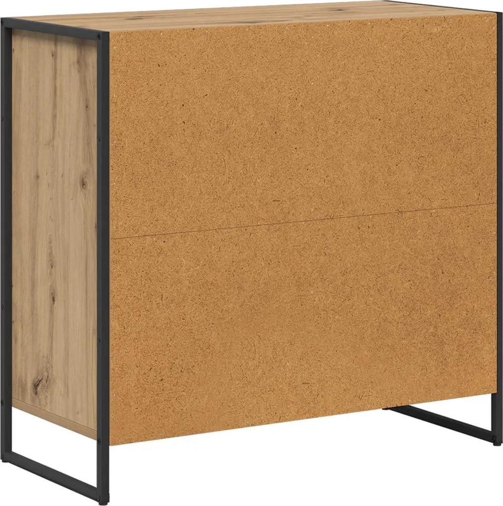 Mobile Laterale Rovere Artigianale 79x36x75 cm - Madia Salvaspazio