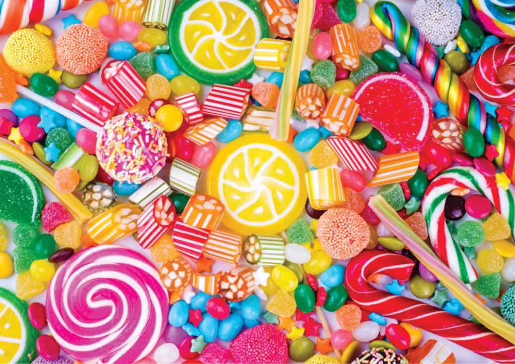 Roovi Puzzle Lollipops 1000 pièces - Puzzle coloré pour adultes et ados