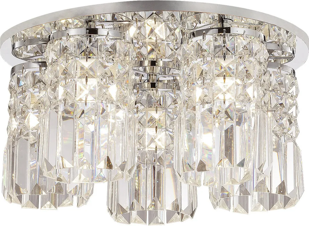 Luminaire Rosanna Cristal pour Remplacer un Éclairage Terne et Sombre