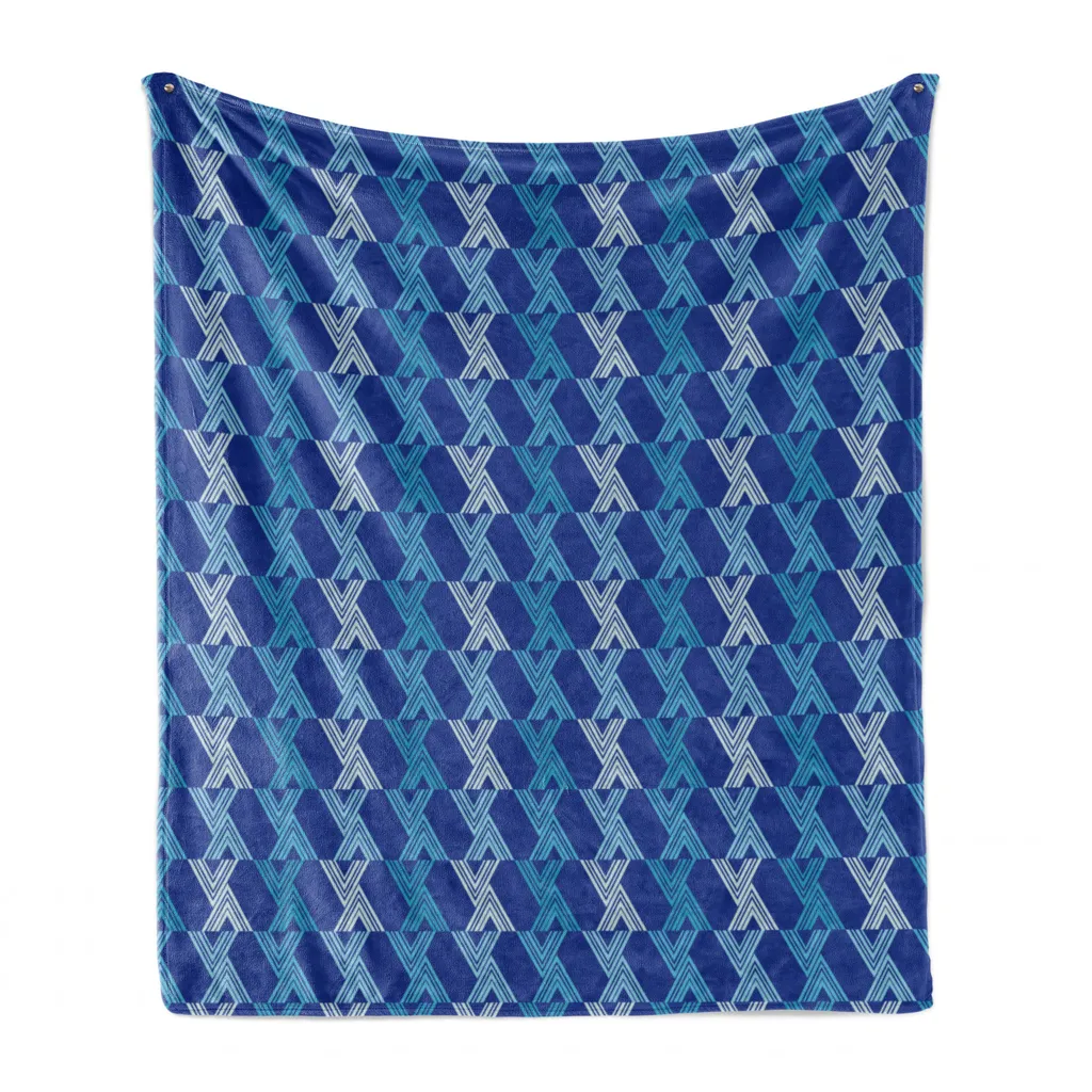 Coperta Relax ABAKUHAUS Blu Reale | Plaid Soffice Flanella Hygge