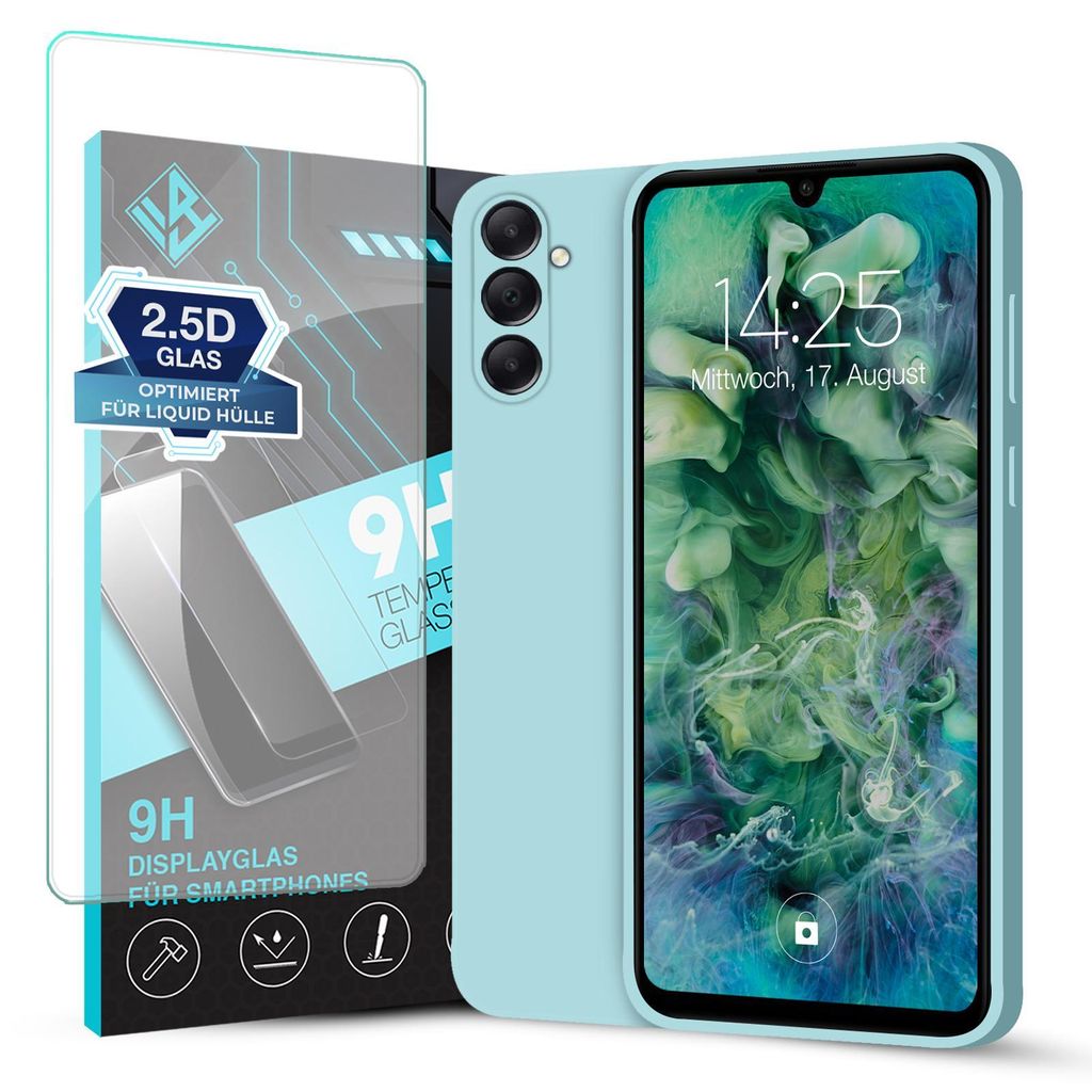 Hülle für Samsung Galaxy A05s mit 9H Displayglas Produktbild 