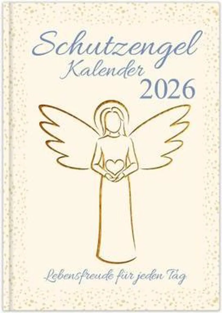 Calendrier mural 2026 Anges Gardiens - Éphéméride de pensées positives zen