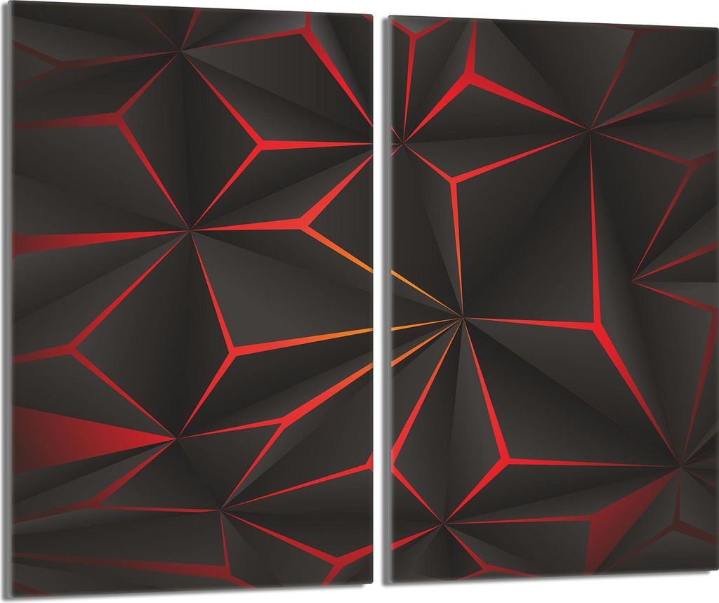 TMK - Piastra Di Copertura Per Piano Cottura In Vetroceramica 2 X 30 X 52 Cm Induzione Universale Per Piani Cottura Protezione Antispruzzo Tagliere In