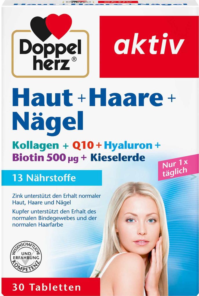 Doppelherz Haut+Haare+Nägel 30St Produktbild 
