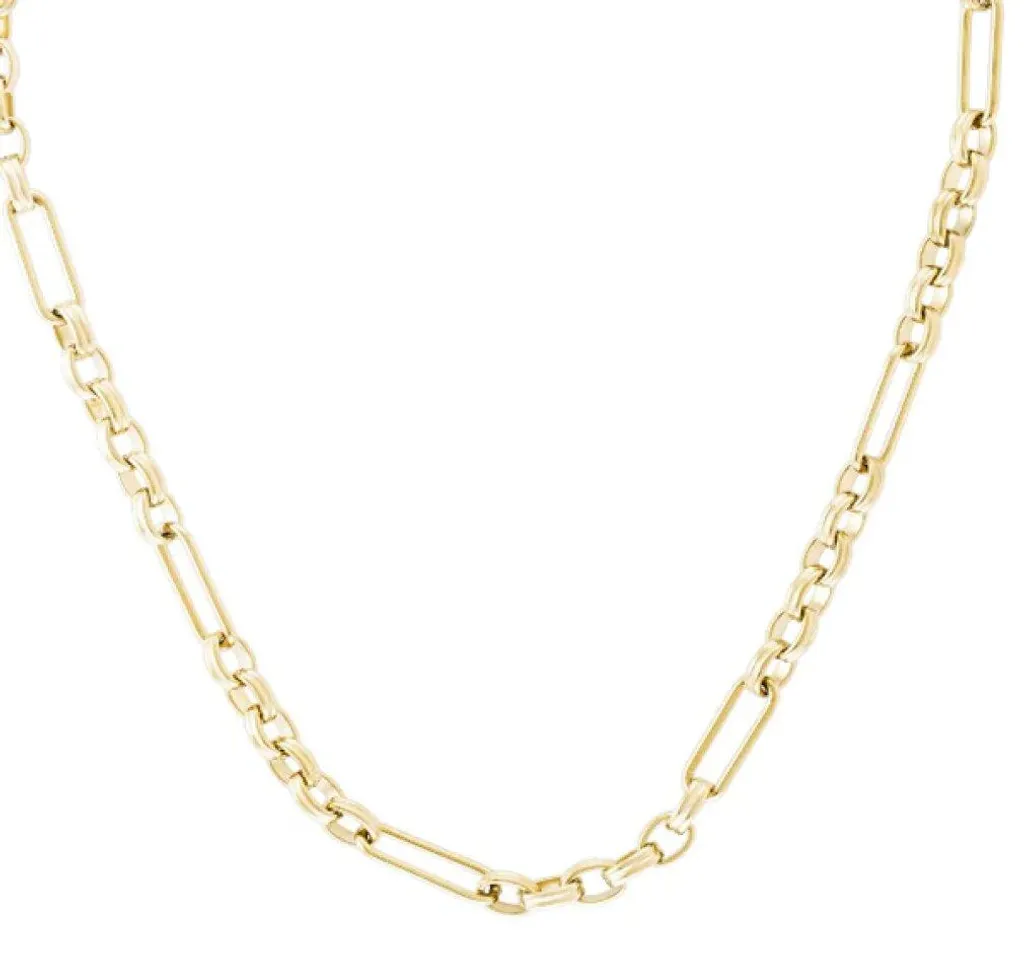Collier Pendentif Ao Ojnn04G avec Finition Rhodiée et Chaîne Maille Forçat
