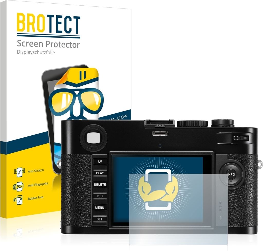 2x Für Leica M (Typ 240) Schutzfolie BROTECT Displayschutz Display Schutz Folie Klar Transparent
