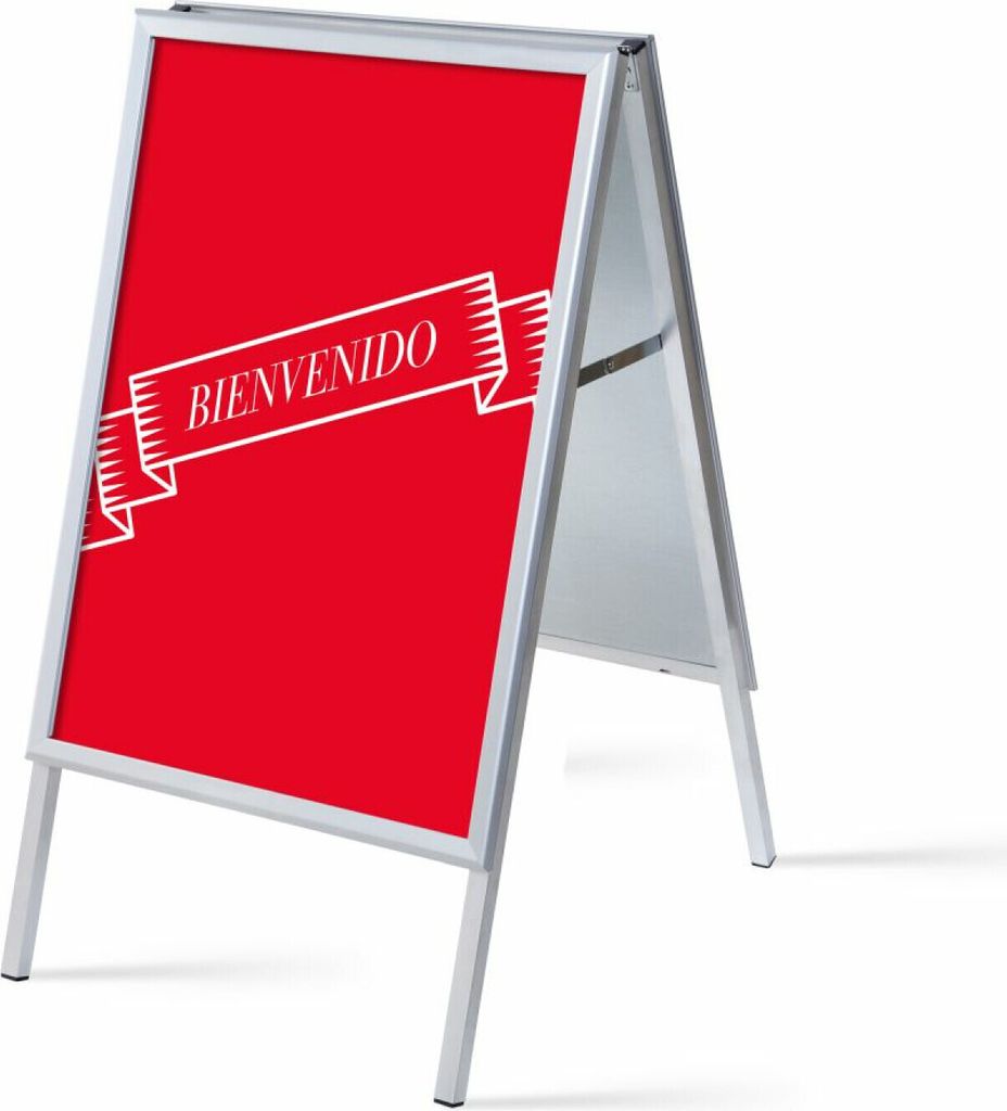 Showdown Kundenstopper - DIN A1 - Komplett-Set - Bienvenido Spanisch - Rot/Schwarz
