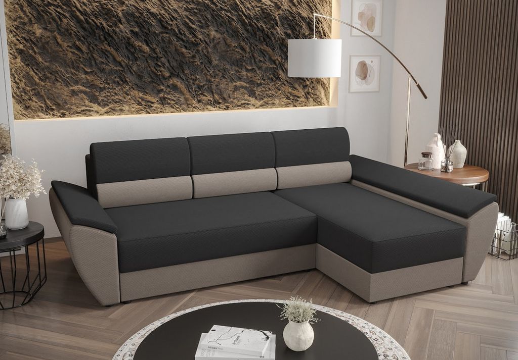A sectional sofa in a living room setting.