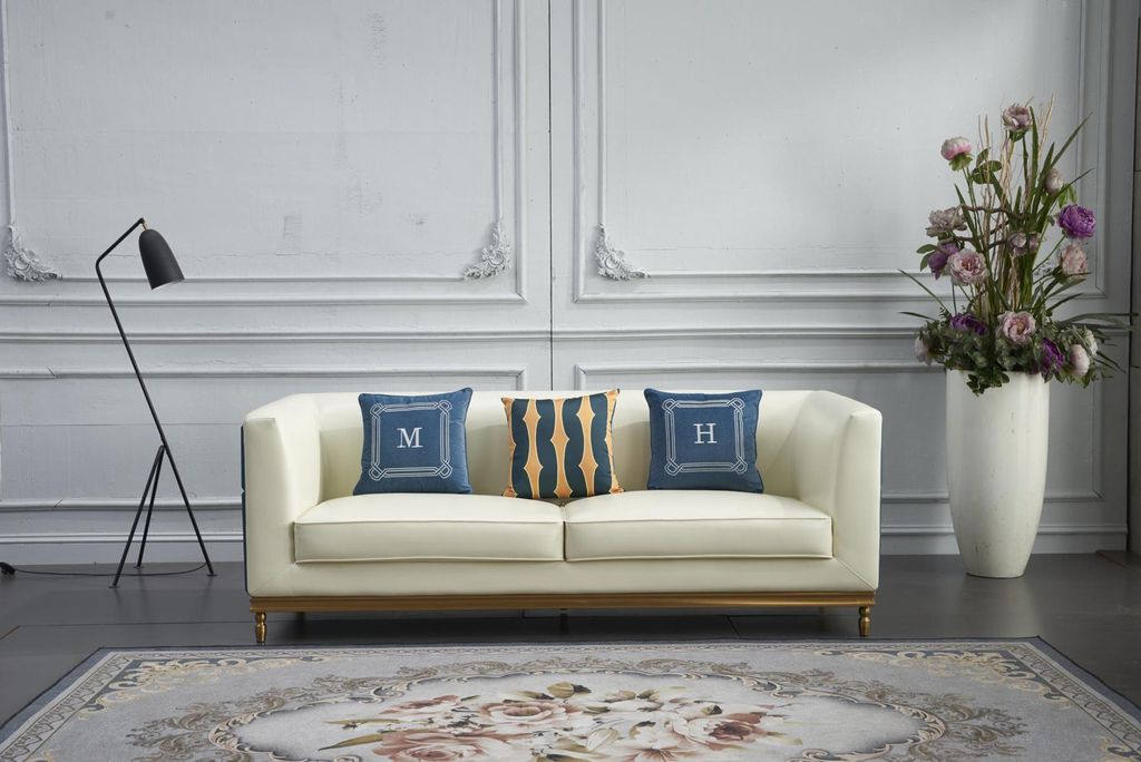 Design Klassiker Modern Big xxl 3 Sitzer Couch Kunstleder Sofas Couchen Neu