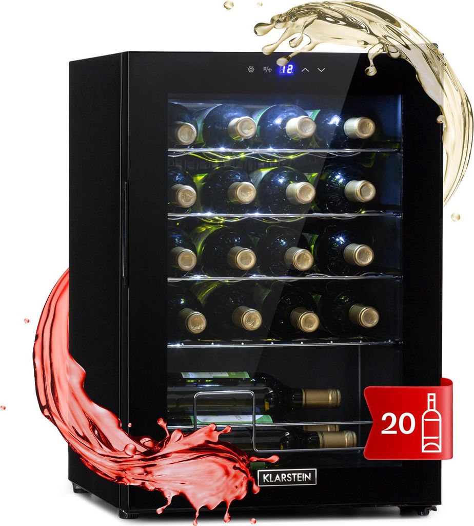 Klarstein Cave a Vin sur Pieds, Caves à Vin de 53L avec une Image du produit 