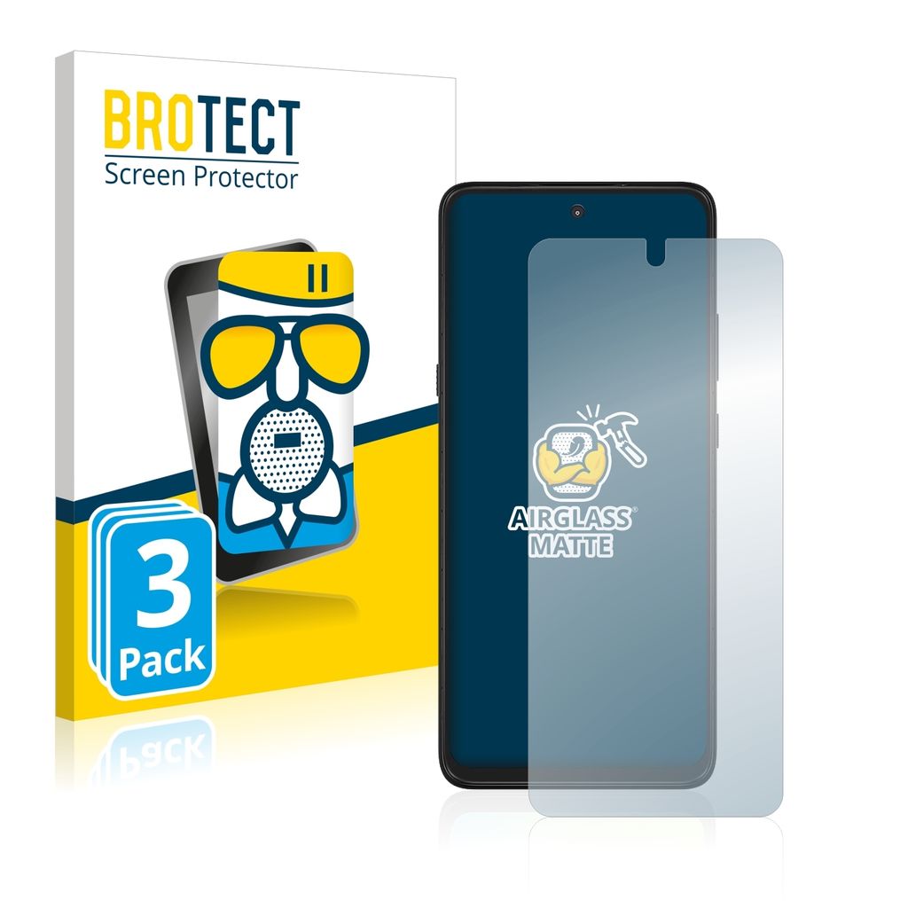 3x BROTECT Entspiegelungs Schutzglas für Motorola Moto G 5G Schutzfolie Panzer Folie Glas Display Schutz matt