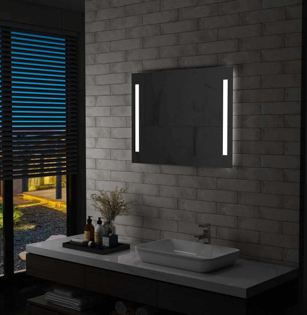 "2026 Promotion" Badezimmer-Wandspiegel mit LEDs 80x60 cm - Wandspiegel CC941