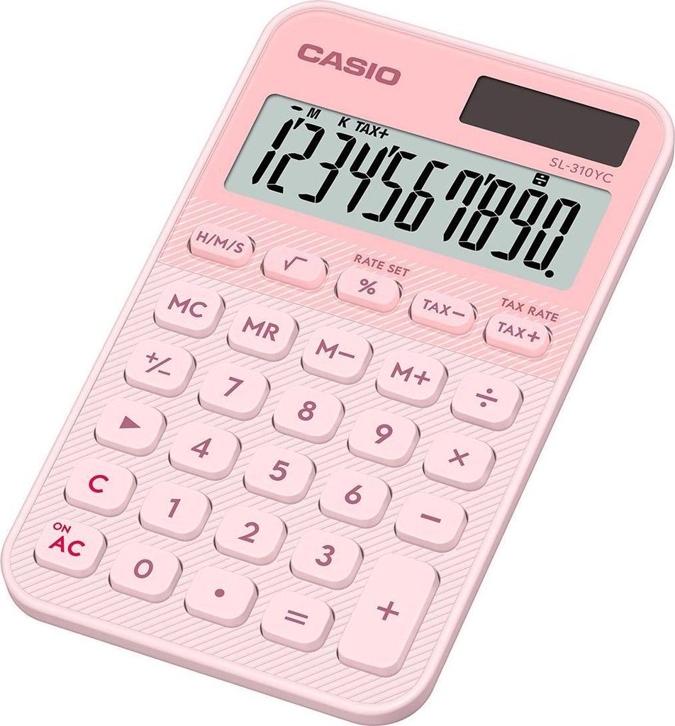 Casio SL-310YC Taschenrechner Tasche Einfacher Taschenrechner Hellrosa