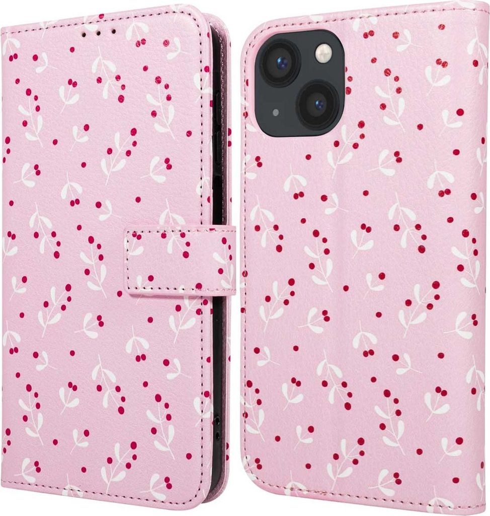 imoshion Design Klapphülle iPhone 15 - Blush Berries