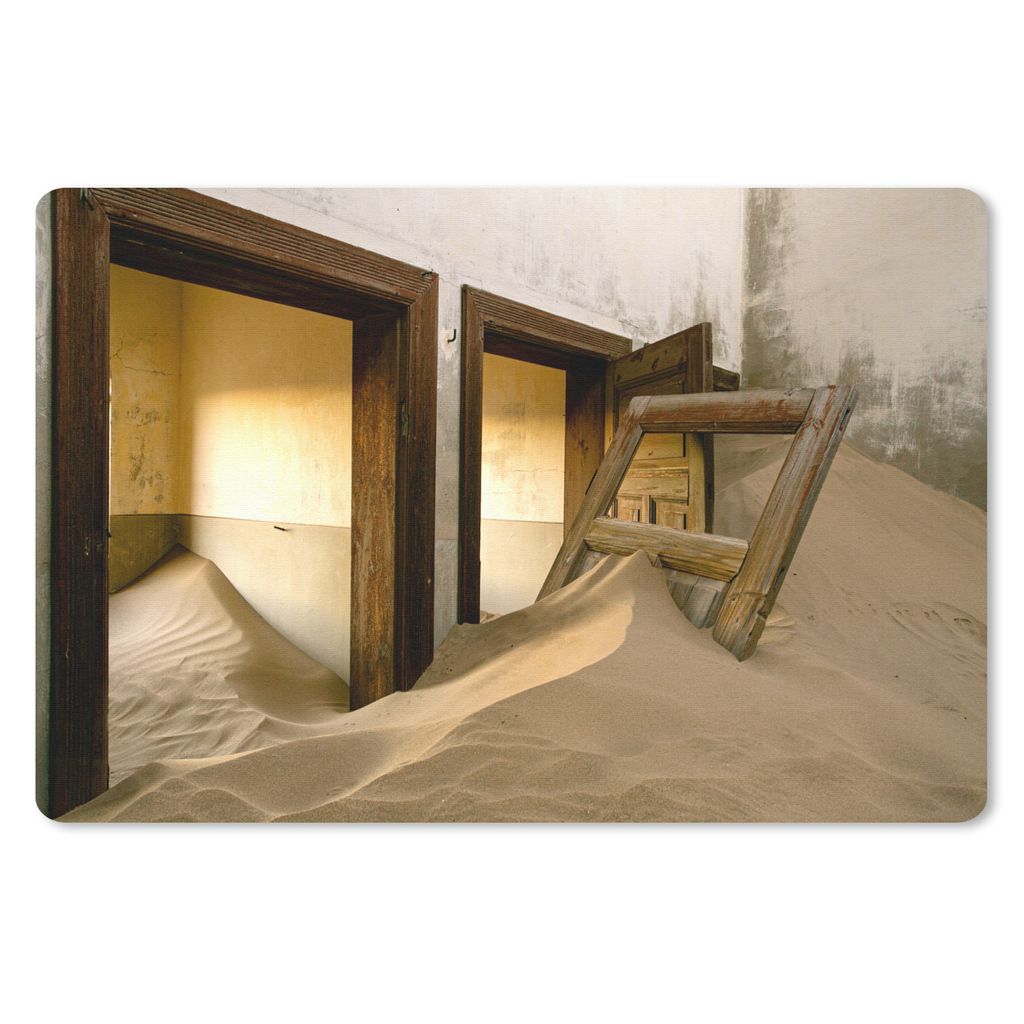 MuchoWow Mauspad Mousepad Sand - Architektur - Wüste - Tür 27x18 cm - Mousepads - Maus Mat - Pad - Mausunterlage - Büroartikel - Desk Matten
