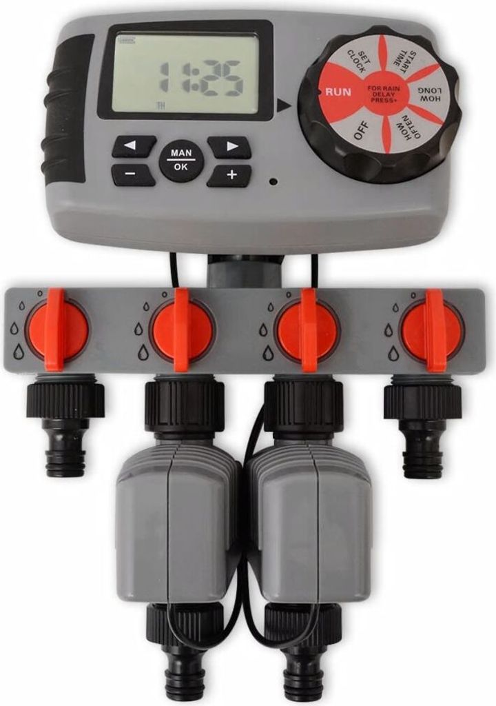 vidaXL Programmateur d'arrosage automatique à 4 stations 3 Image du produit 