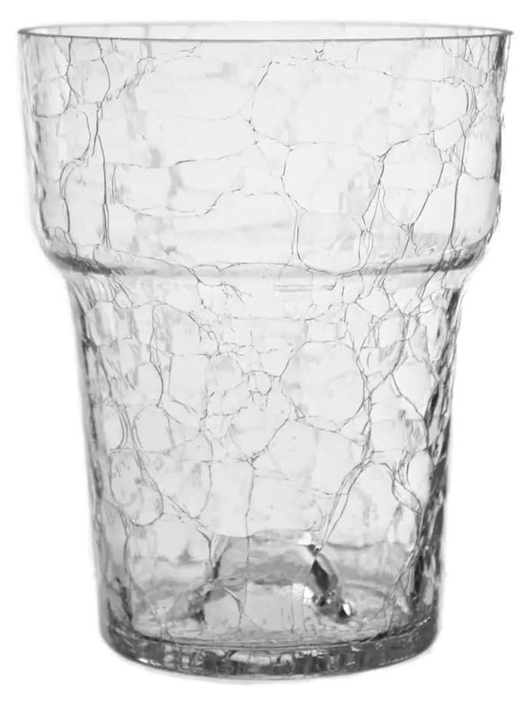 Blumentopf Transparent Kristall Glasscherben 13 cm Orchid Blumentopf Orchideen Orchideentopf Übertopf aus Glas Pflanztopf Übertopf aus Glas Blume...