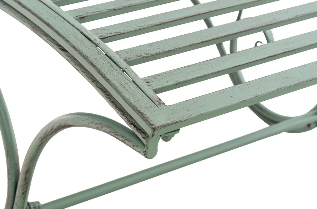 Chaise longue de jardin Amiens en aluminium gris anthracite design