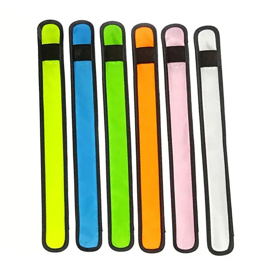 6er Set LED Klack-Armband aus Nylon, LED Leuchtarmband Produktbild 