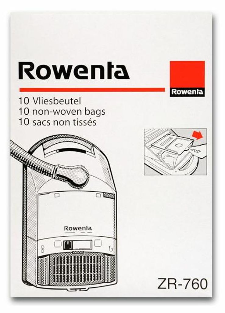 Rowenta 10x sacchi ZR76 aspirapolvere Opus Swing Ambia Immagine del prodotto 