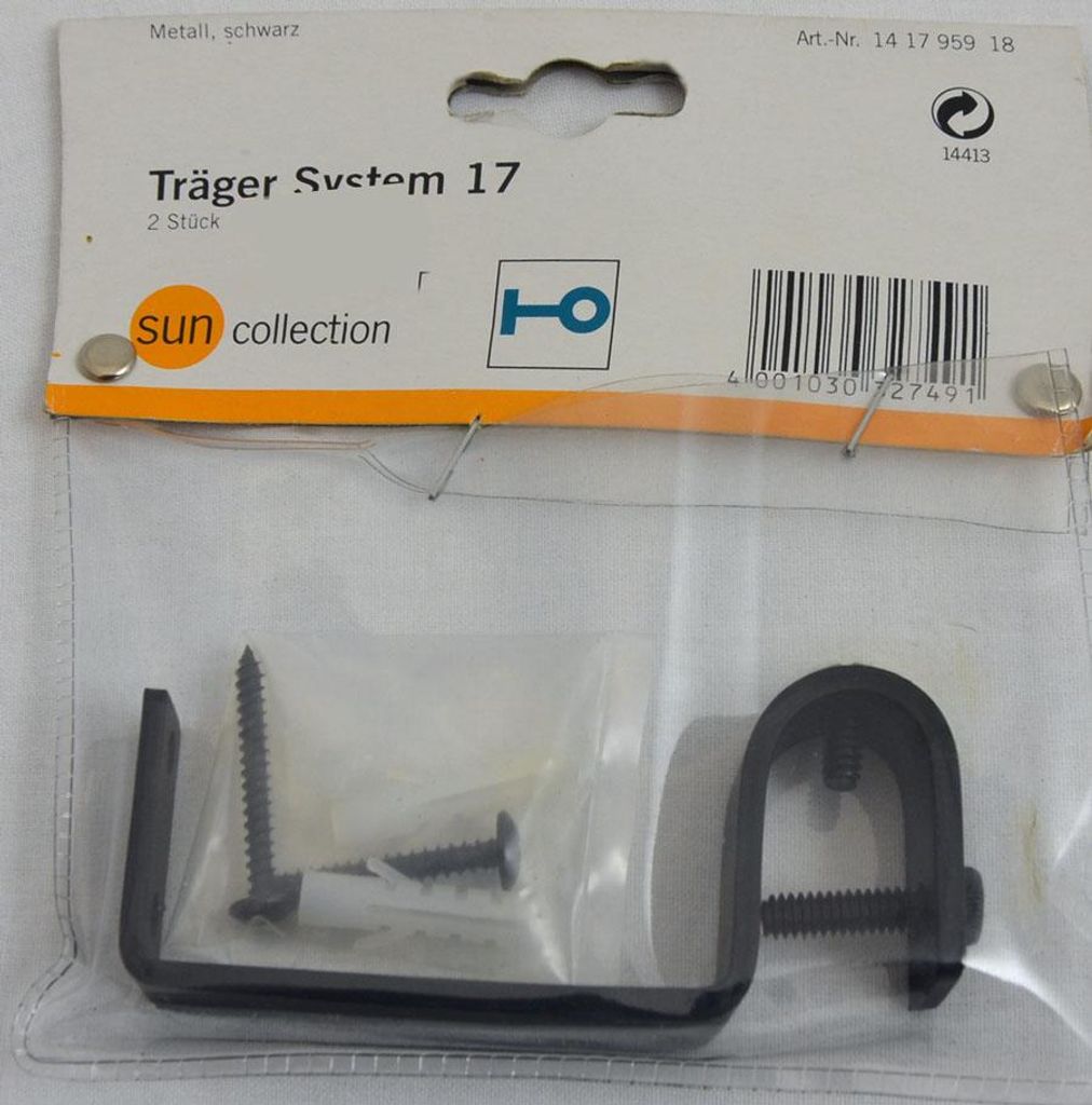 Auflage-Träger schwarz für Stilgarnitur System 17 1 Stück