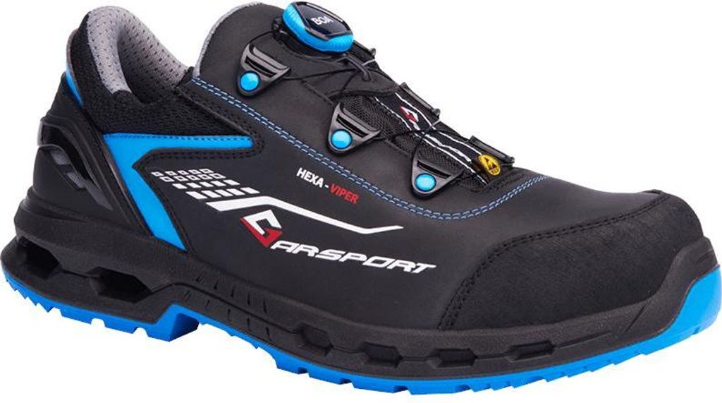 Garsport Sicherheitsschuhe Hexa-Viper Low Boa E3 S3S ESD - Schwarz