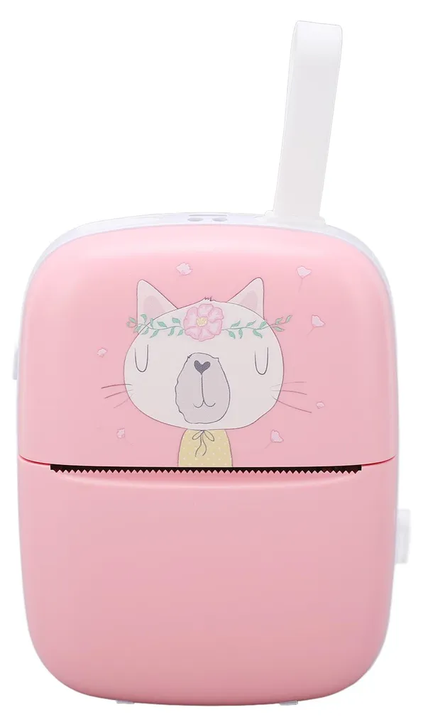 Mini imprimante thermique rose HD portable pour photos et notes de cours