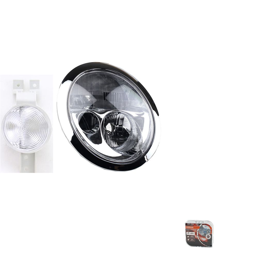 Johns, Scheinwerfer + Osram Night Breaker Laser passend für BMW Mini R50 R53 Rechts 63126911704 6911704 63137165862 63136911719 63136917845 631371...