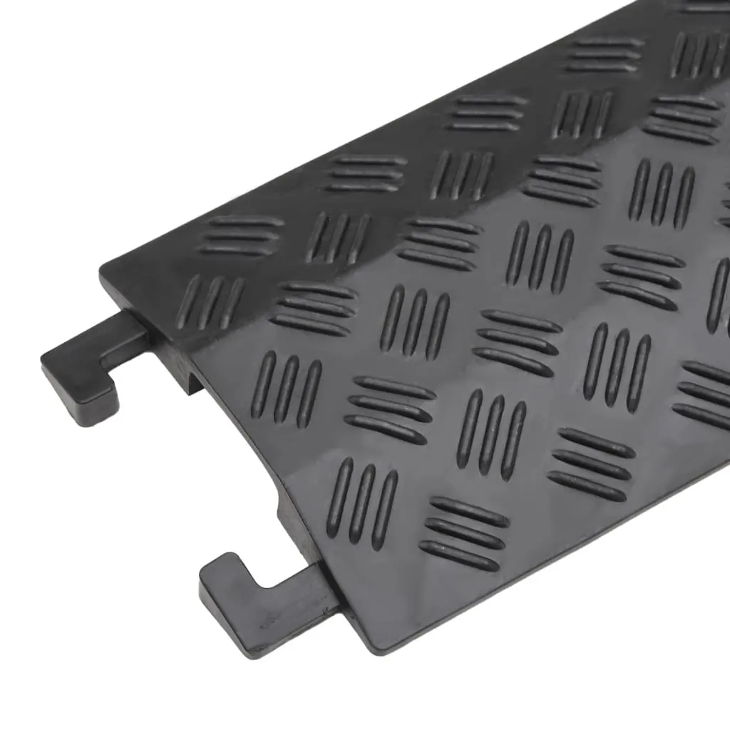 Protège-Câbles Robustes 98,5 cm Noir Lot de 2 avec Miroir de Sécurité