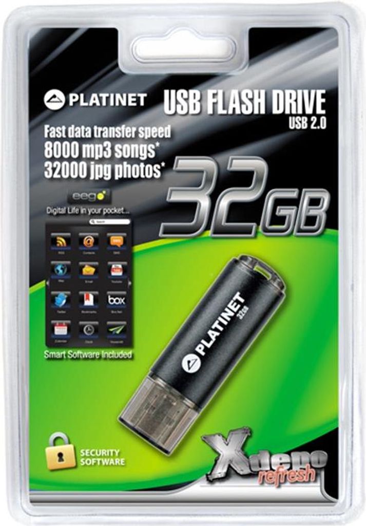Platinet PMFE32, 32 GB, 2.0