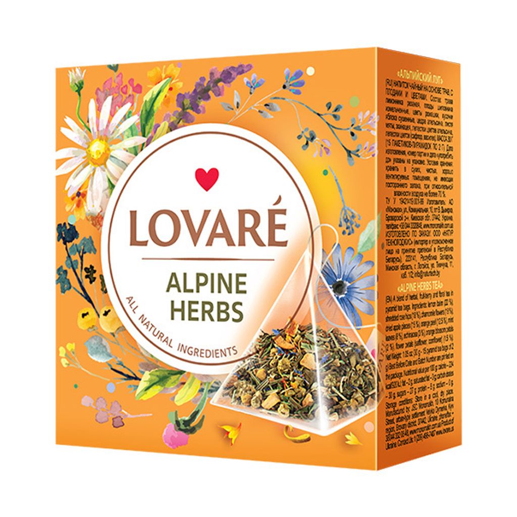 LOVARÉ Alpenkräuter 30g (15 Pyramiden, Kräutertee) Produktbild 