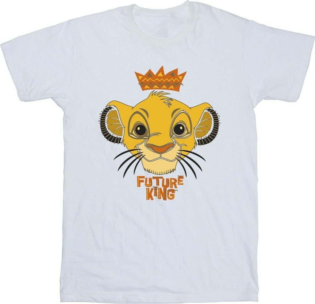 Disney - "The Lion King Future King" T-Shirt für Jungen BI49822 (152-158) (Weiß)