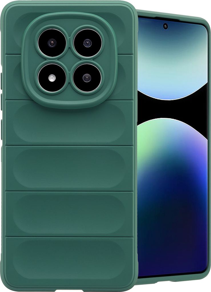 imoshion EasyGrip Backcover Xiaomi Redmi Note 14 Pro Plus (5G) - Dunkelgrün