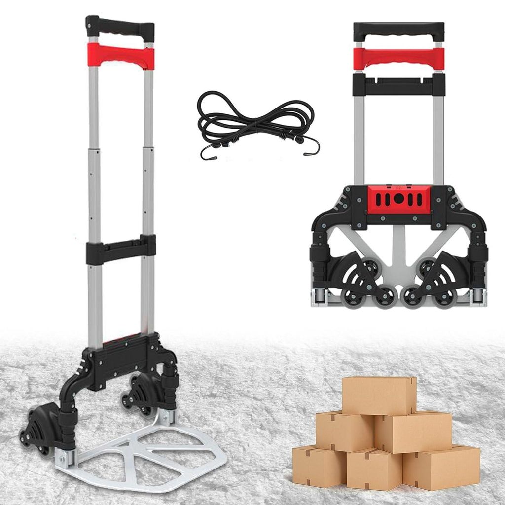 Treppensteiger Trolley CAPTELEC Sackkarre Klappbar Transportkarre 60kg Aluminium