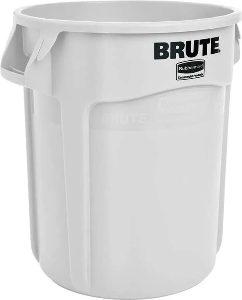Poubelle Rubbermaid Brute 75,7 L Blanche : Fini les Sacs Difficiles à Sortir