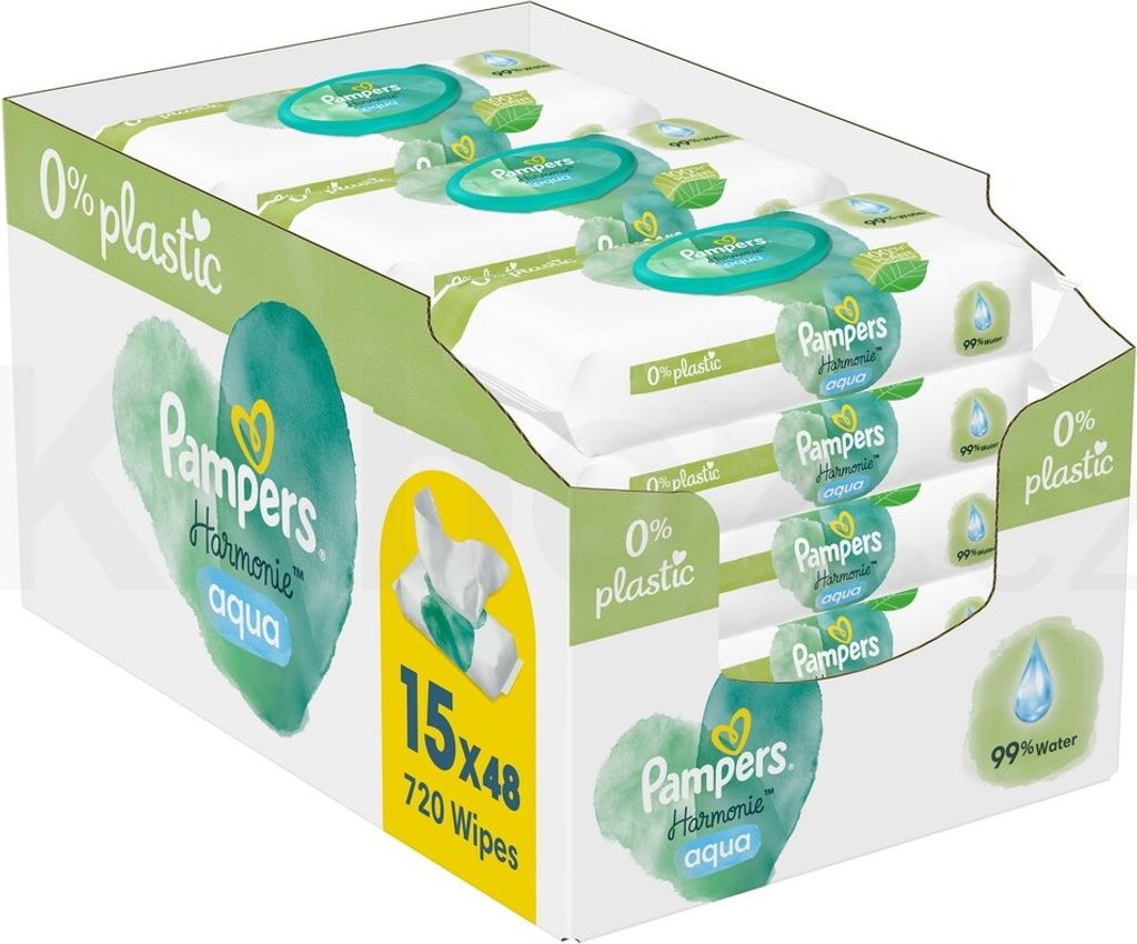 Pampers® Feuchttücher aqua Harmonie™, 720 St. Produktbild 