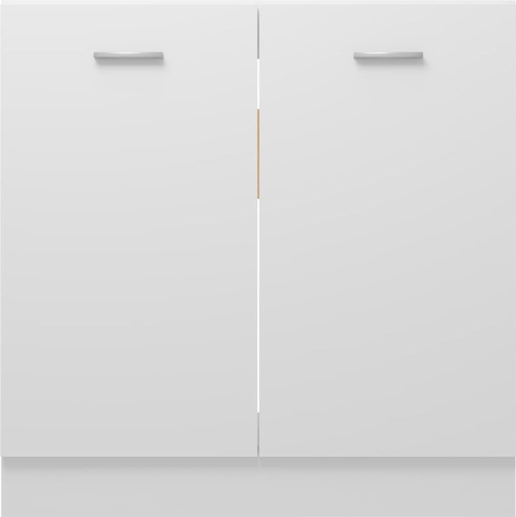 vidaXL Szafka pod umywalkę biała 80x46x81,5 cm płyta Zdjęcie produktu 5