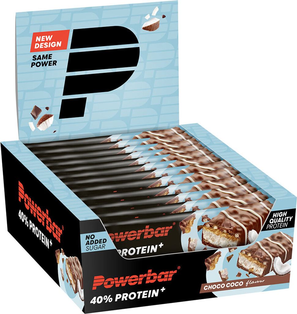 Powerbar 40% Energie-riegel-box Schokolade Und Kokosnuss 15 Einheiten Durchsichtig Durchsichtig One Size