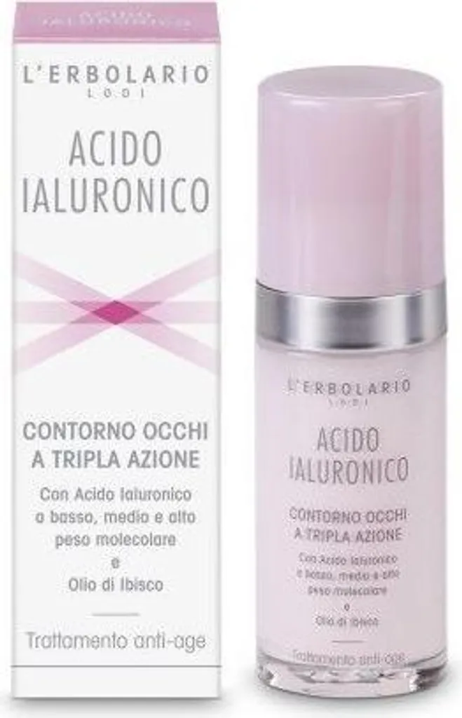 L'Erbolario ACIDE HYALURONIQUE Crème contour des yeux anti-âge 15ml