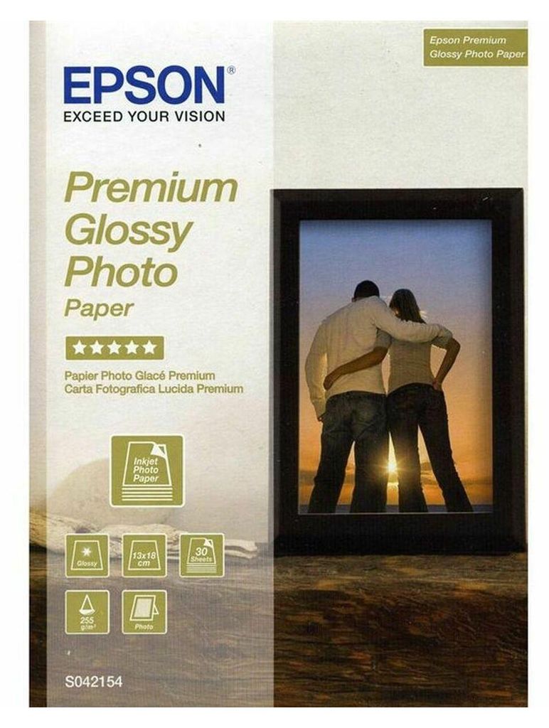EPSON S042154 Premium glänzendes Inkjet-Fotopapier 255 g/m2 Produktbild 