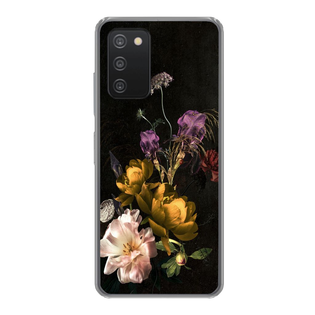 MuchoWow Handyhülle Schutzhülle Hülle für Samsung Galaxy A53 5G Blumen - Muster - Pflanzen Silikon Softcase Handy Hülle - Schutzabdeckung
