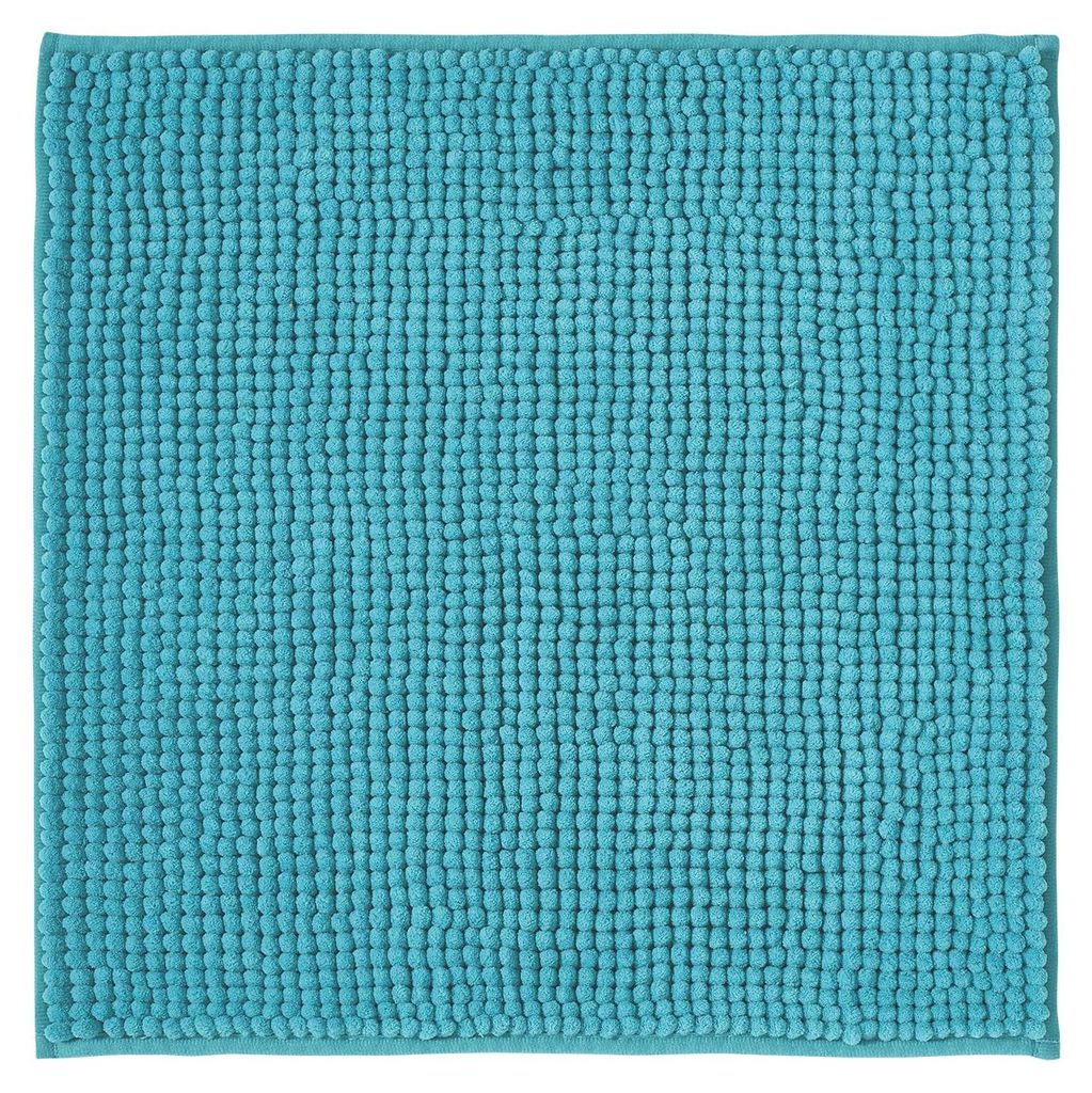 Rutschfeste Badematte | Kombinierbar als Badematten-Set | Waschbare Chenille-Badematte | Duschmatte für Dusche, Badewanne und WC | Petrol-Türkis ...