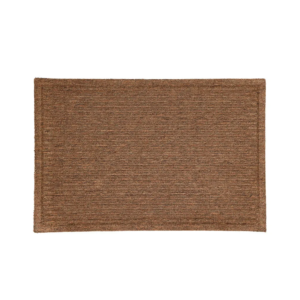 Grand tapis de salon naturel Bosse par Venture Design - Style Berbère