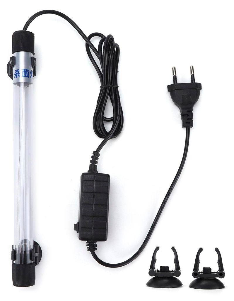 Aquarium-Tauchlampe mit sauberem Licht, UV-Sterilisator, Grünalgenlampe für Aquarien, Teich, EU-Stecker, 220-240 V, 11 W