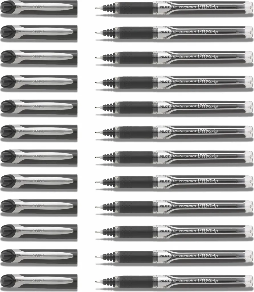 Pilot Hi-TECPOINT GRIP V5 Nero BXGPN-V5 | Confezione 12 Pezzi Roller