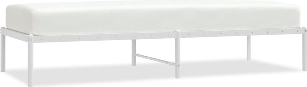 vidaXL Cadre de lit en métal blanc 75x190 cm Image du produit 