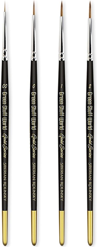 Green Stuff World GSW10414 - Premium Brush Set - GOLD SERIES - Neu