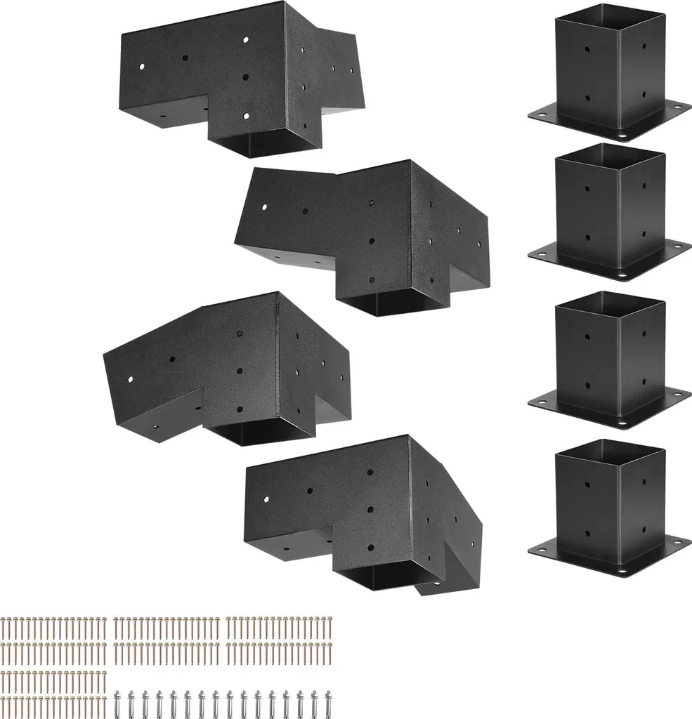 Kit Pergola Fai-da-Te SucceBuy | 8 Staffe 92x92mm per Gazebo