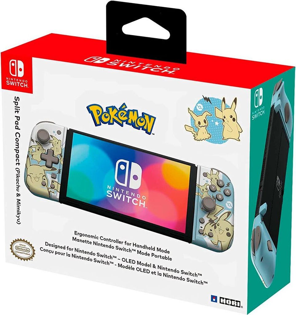 Hori Game Controller Split Pad Compact Pikachu für Nintendo Produktbild 